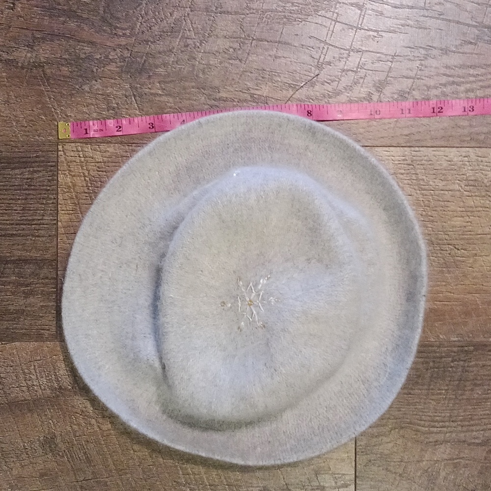 Angora Wool Gray Hat - image 8
